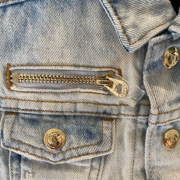 Juicy Couture NWT Denim Tie Dye Vest - Picture 5 of 11